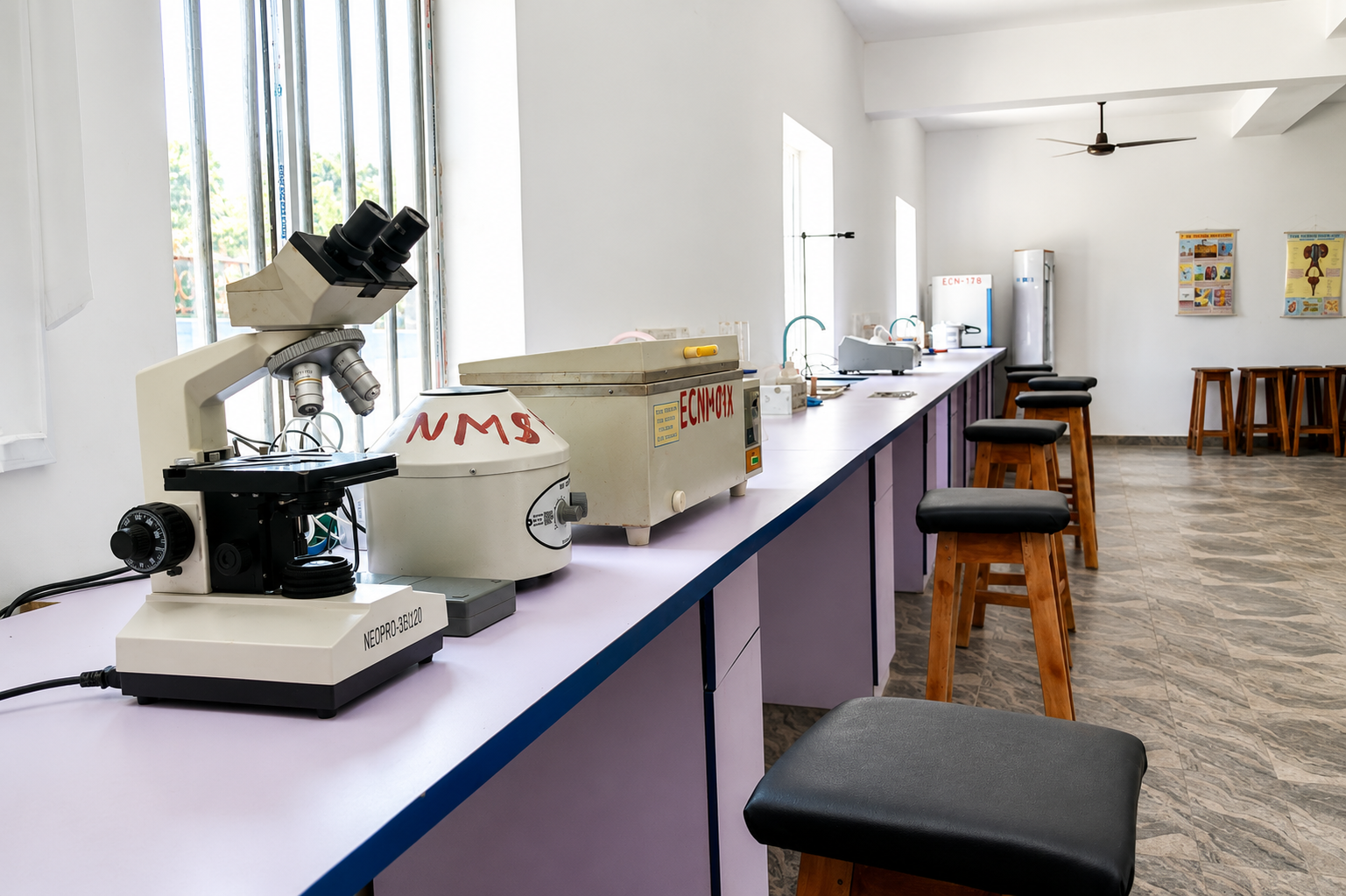 Nursing students practicing procedures in the clinical skills laboratory
